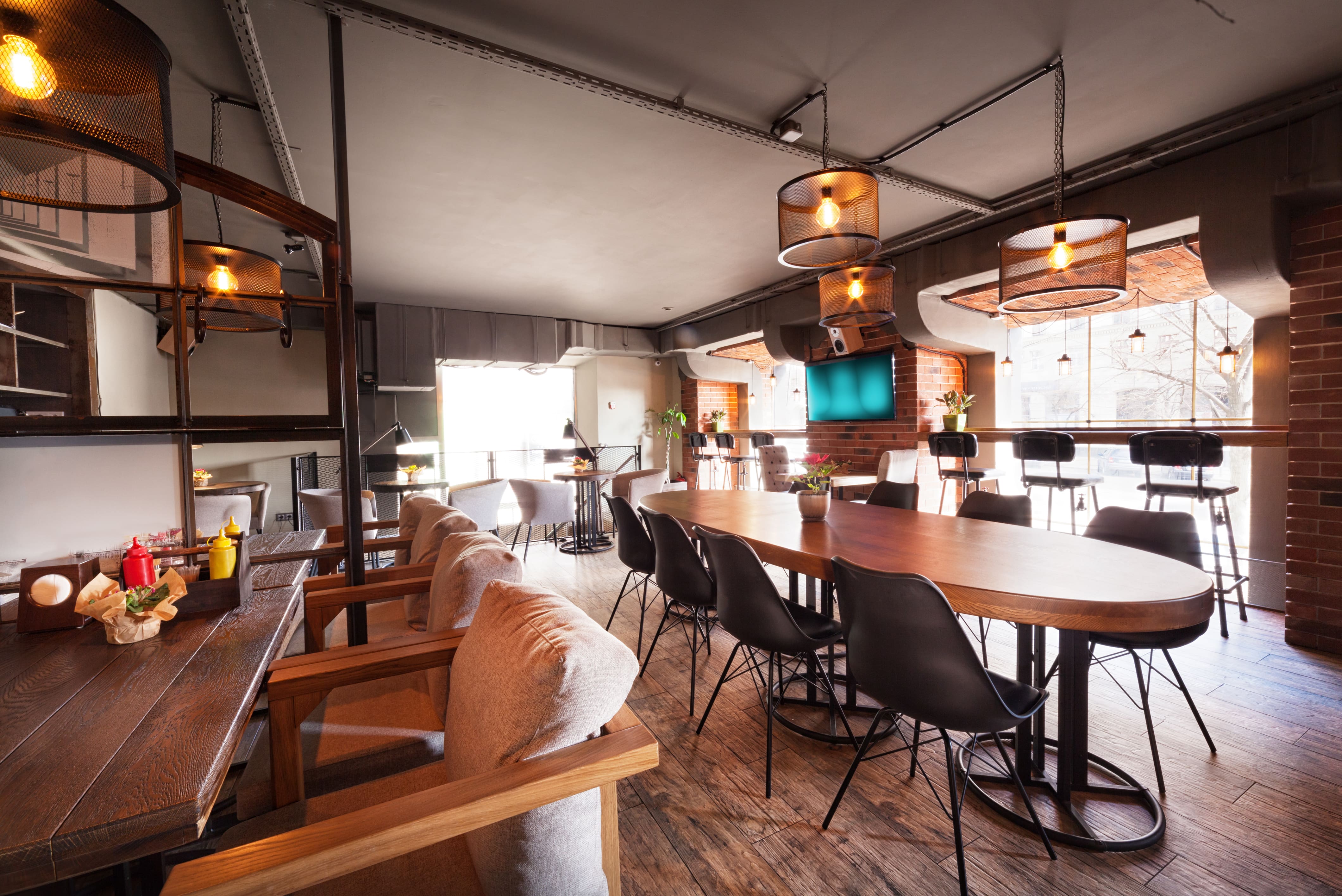 親しみやすく快適な内装